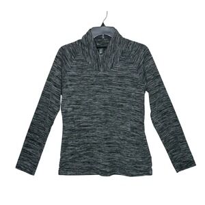 Mountain Hardwear Women's Black/Gray Pullover Long Sleeve Top Shirt Size Small